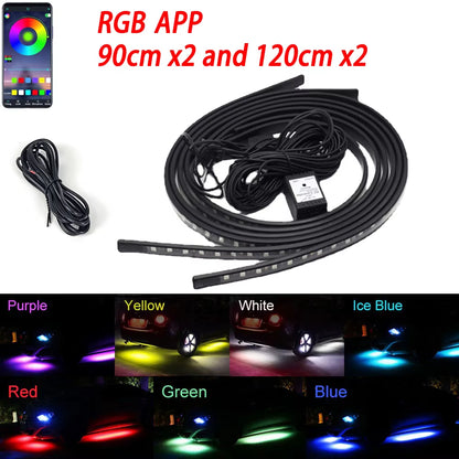 AutoComfortz™ – Dynamic RGB Underglow LED Kit with APP Control