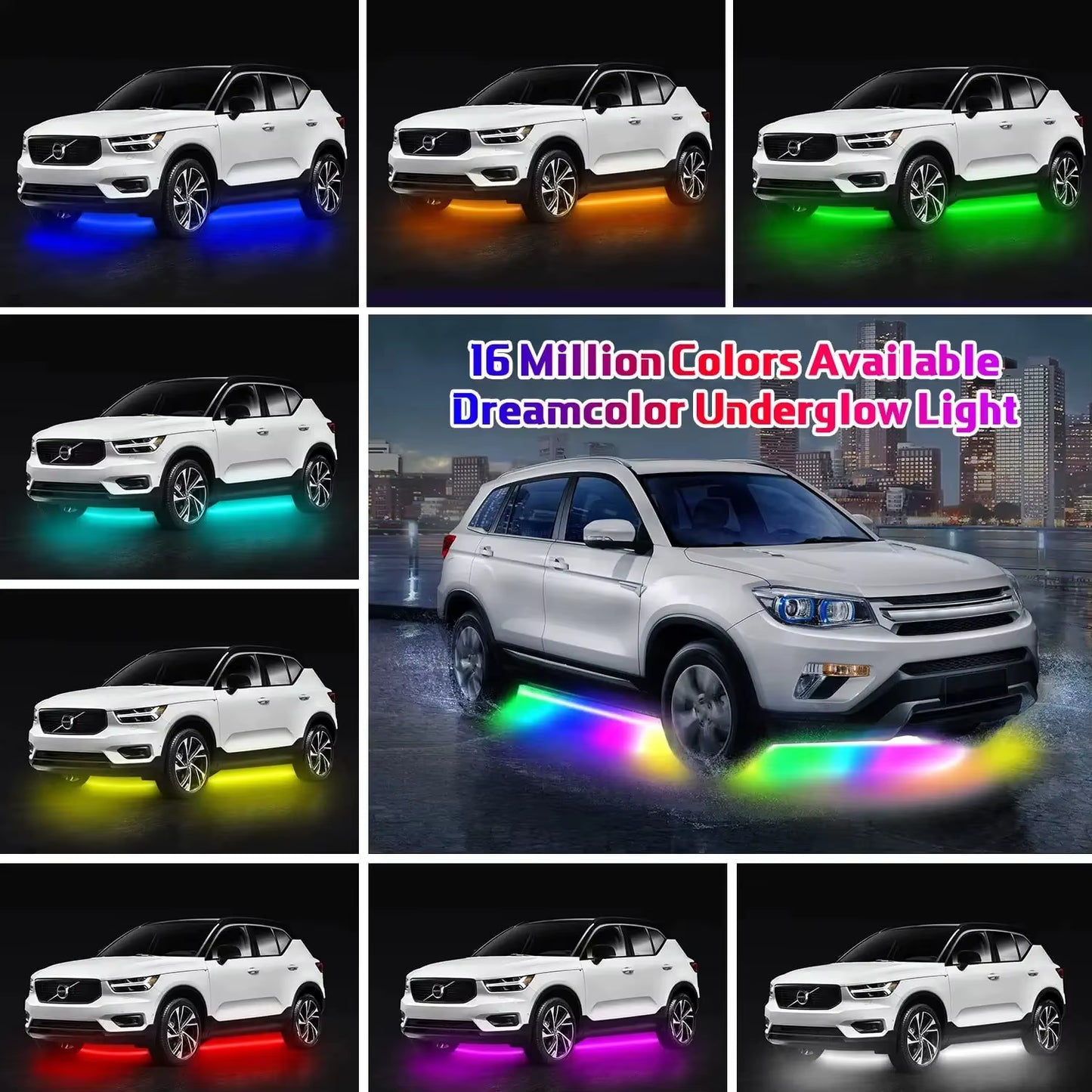 AutoComfortz™ – Dynamic RGB Underglow LED Kit with APP Control