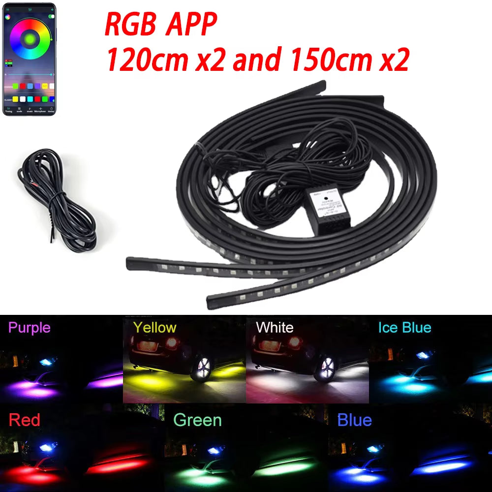 AutoComfortz™ – Dynamic RGB Underglow LED Kit with APP Control