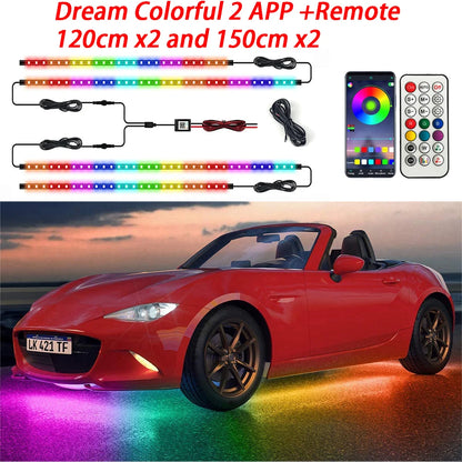 AutoComfortz™ – Dynamic RGB Underglow LED Kit with APP Control